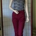 Vintage 70s Wranglers Jeans Maroon Burgundy 30 Waist.