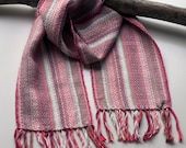 Handwoven Birdseye Scarf - Pinks
