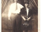 Vintage Photograph, A Law Man and his Mama