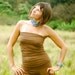 Summer Tube Top - Eco Friendly  - Brown - Organic Cotton Spandex - Organic Clothing - Festival Clothing