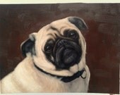 Custom Pet Portrait, Original Oil Painting Of Dog / Cat / Animal / Pet Lover 10X8 Unique Handmade Wall Decor
