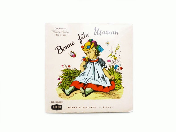 Mother's Day Vintage French Vinyl Record 33T