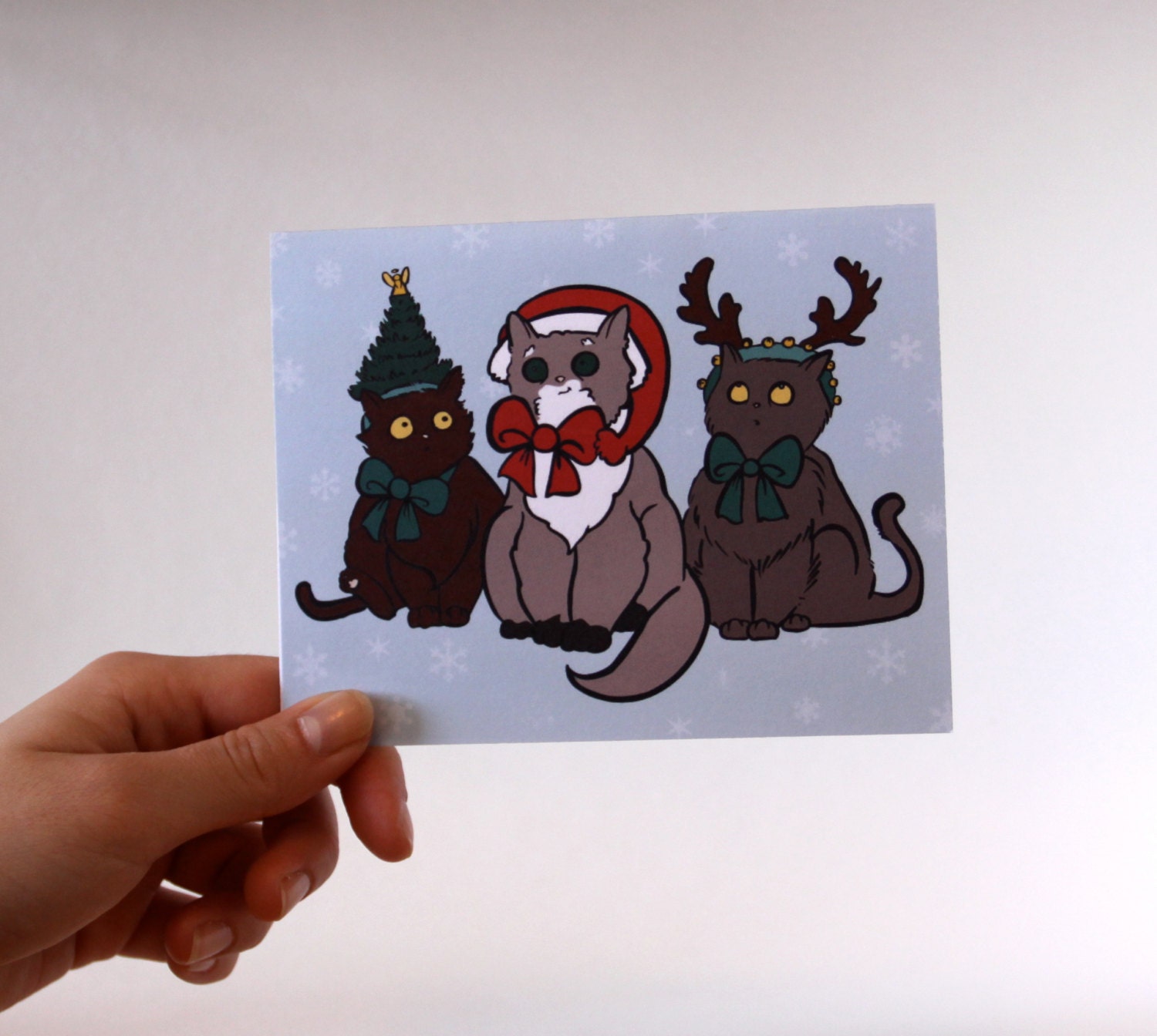 Christmas Cat with Hat Card