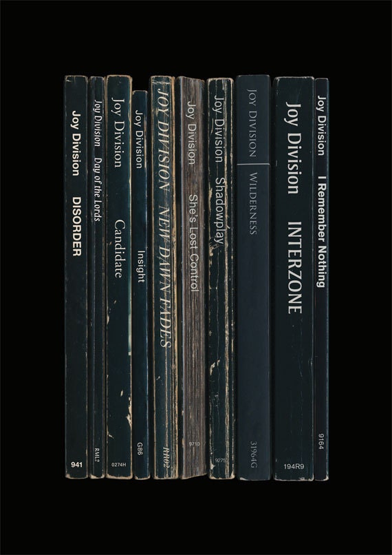 Joy Division 'Unknown Pleasures' Album As Books Poster Print