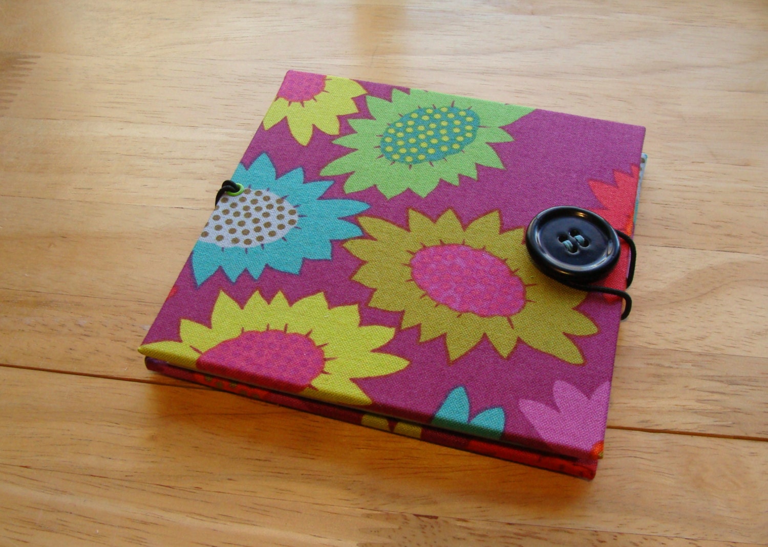 Purple Colorful Funky Flower Accordion Album/ mini photo album scrapbook