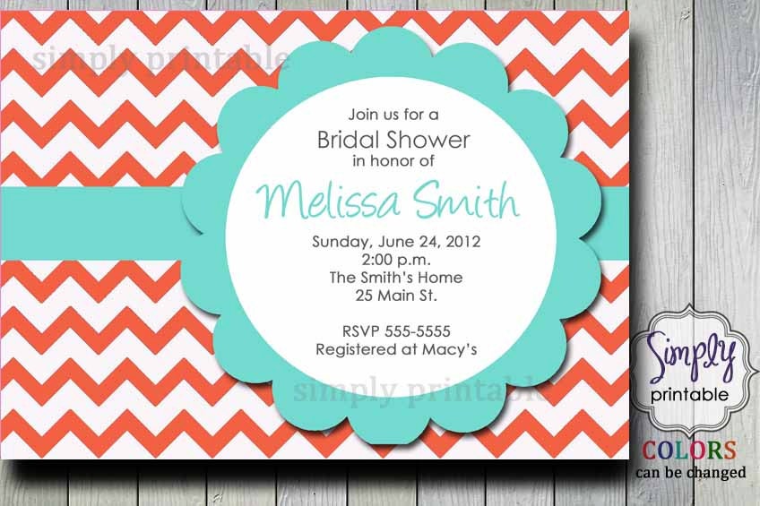 Chevron Bridal Shower Invitation Il_170x135