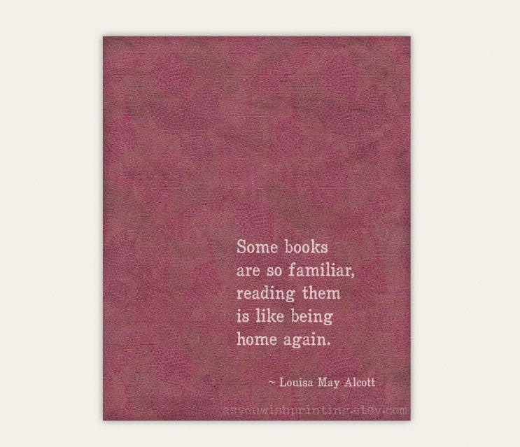 Little Women 8x10 Quote Print - Louisa May Alcott Book Art