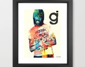 RADIO CAMBODIA (Daryl Palumbo of Glassjaw) 8x10" Digital Illustration High Gloss Print by MoPS