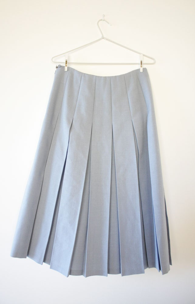 Miss Pearl 60s Pastel Blue Skirt