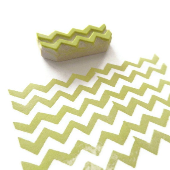 Mini Chevron Pattern Maker - Rubber Stamp - Cling Rubber Stamp