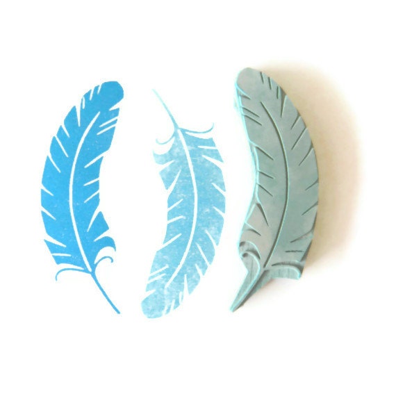 Feather in your Cap Stamp, Lg - Large Cling Rubber Stamp