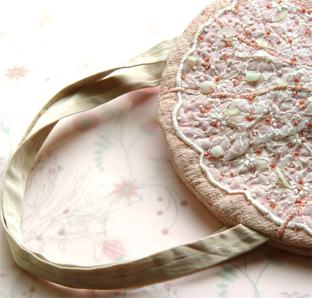 PINK SILK Clutch, Bridesmaid Gift, Embroidered Purse, Beaded Clutch, Fancy Wedding Gift, Beaded Handbag