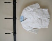 White Linen Baby Boy Suit Size 18 mos