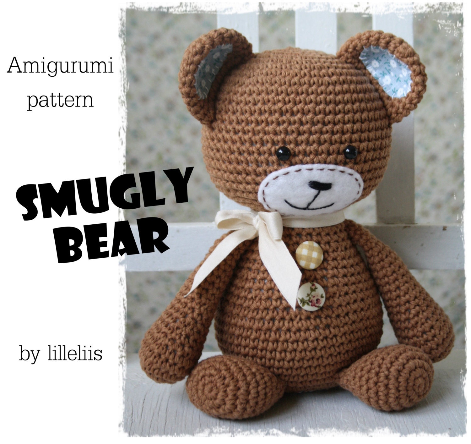 PATTERN - Smugly-bear (crochet, amigurumi)