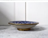 VINTAGE ///// Moroccan Ceramic Plate or Bowl