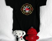 Three Alarm Fireman Onesie Gift Set 3 to 6 months