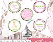 Baby Giraffe / Jungle Theme Hershey's Kiss Labels for Baby Shower - Customize Your Colors for Boy, Girl, Gender Neutral - Printable File Il_170x135