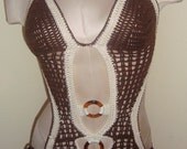 2013 Chocolate and Cream 2 Ring Bathing Suit