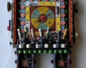 Recycled art assemblage   -  "C.H.A.N.C.E."  -  Original Mixed Media