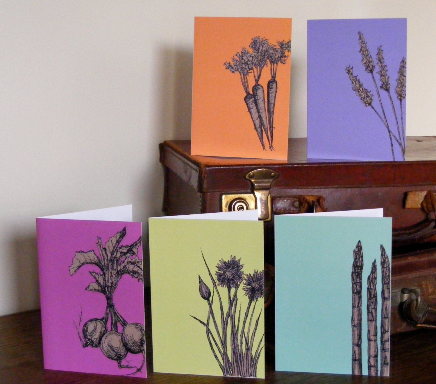 Set of 5 Garden Cards