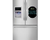 Chalkboard Vinyl Wall Decal - Fancy, Chalk - Refrigerator, Menu, Restaurant, List, Organizer