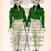 Mixed media prints posters Illustration Drawing painting acrylic digital Giclee Art litterature Oscar Wilde: 2 Dandy Rabbits