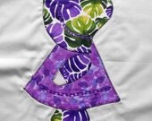 Beautiful Applique & Embroidered SUNBONNET SUE 12" Quilt Block Square No. 36
