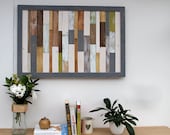Wood Wall Art Rustic Sculpture, 24" x 24", SALE wood pieces grey, walnut, yew, oak,
