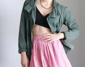 High Waisted Red Plaid Circle Skirt . Red German Mini Skirt. Checkered Red Mini Skirt. Small to Medium