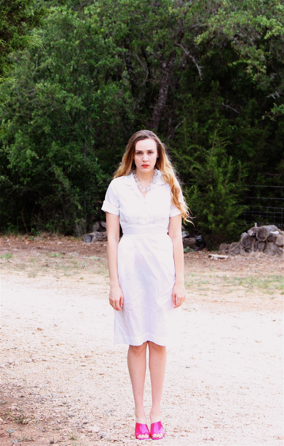 Vintage 60's White Dress