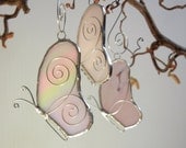 10 Custom BUTTERFLIES - Wedding Party Favors in Pink Stained Glass or Your Glass Choice