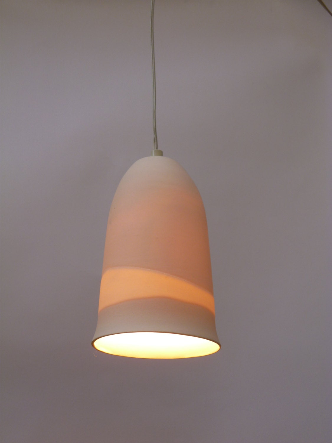 Path Light, Porcelain Bell, Hanging Lamp