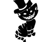 Alice in Wonderland's Cheshire Cat embroidered baby bib