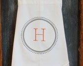 Apron - Full Kitchen Apron,Monogrammed Kitchen Apron, Custom Apron, Vintage Apron, Personalized Apron, Modern Vintage Market