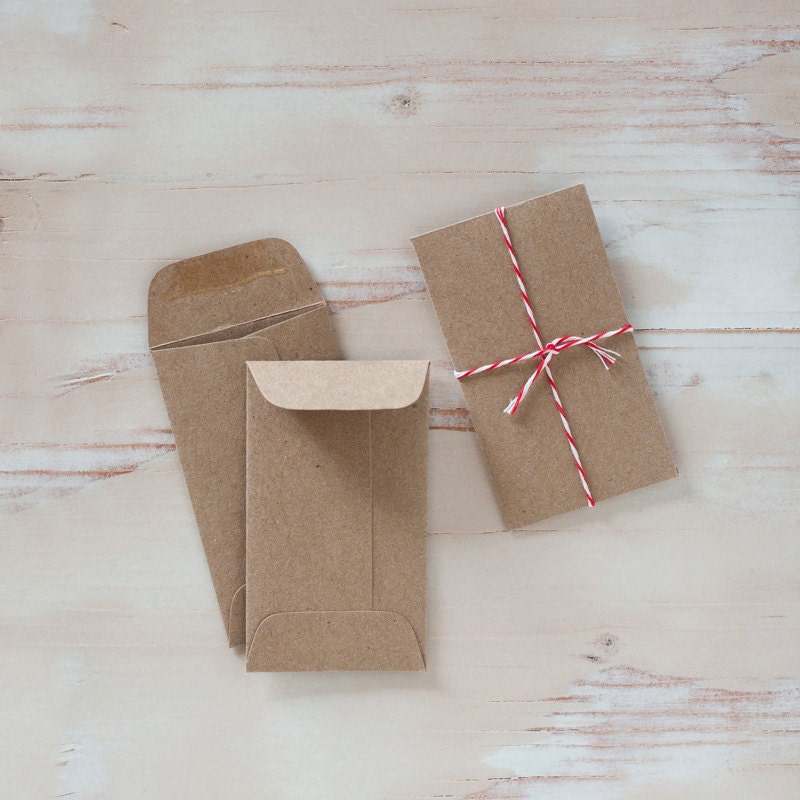 25 - Mini Kraft Coin Envelopes