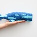 Stuffed whale toy plush softie whale handmade child friendly toy blue turquoise fish gift for boy and girl, baby shower gift idea