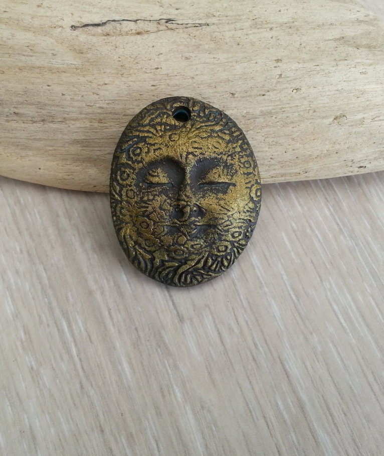 African secrets ceramic art bead and pendant ooak