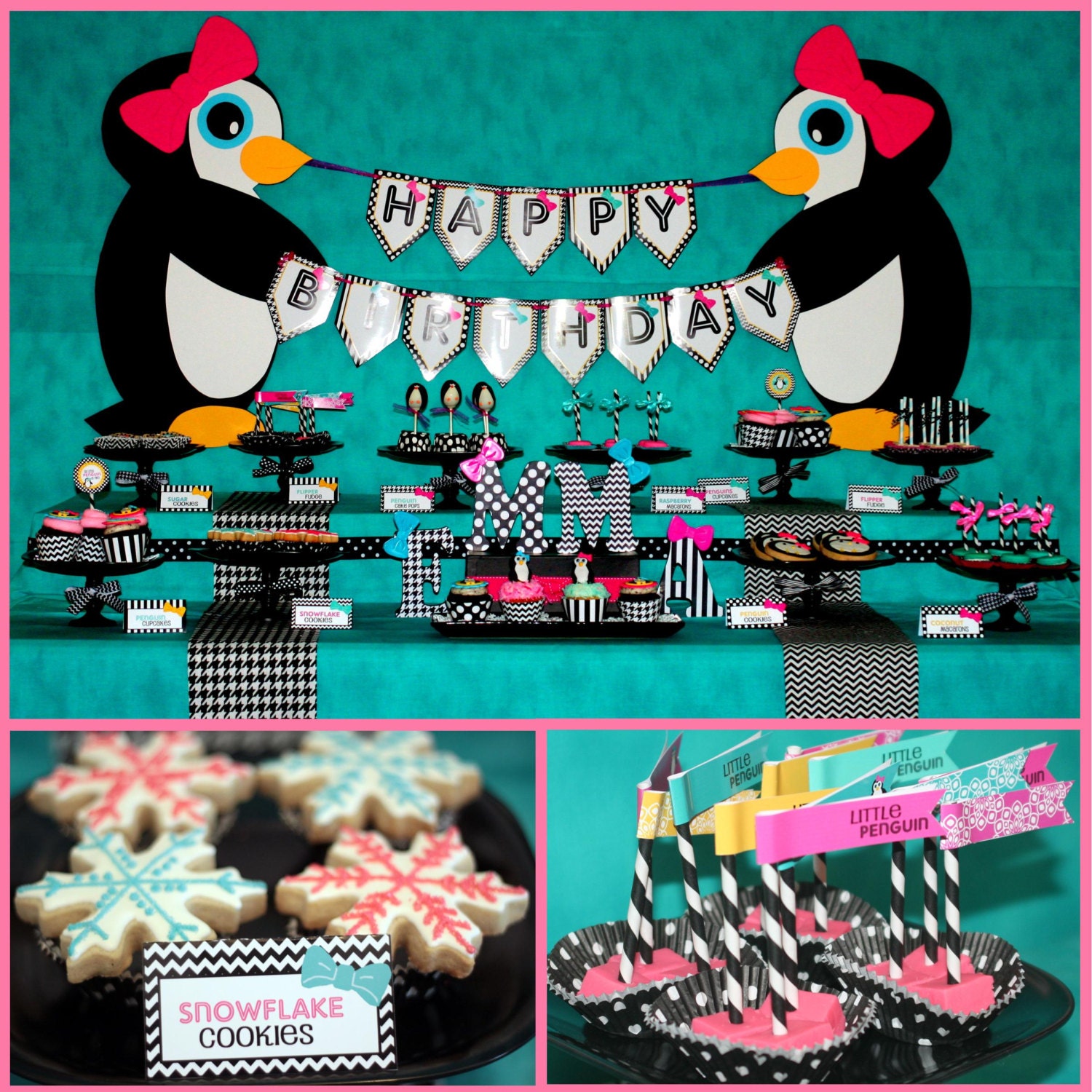 Penguin Party Decorations- Printable Penguin Birthday Party Decorations- Penguin Birthday Party PDF/JPEG Il_170x135