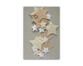 Little Star Garland - Peach - Nursery Decor - Felt Party Banner - Wedding - Christening