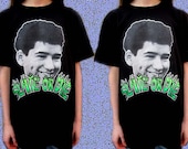 SLATE OR DIE Neon Skater Ac Slater Saved by the Bell Black Shirt