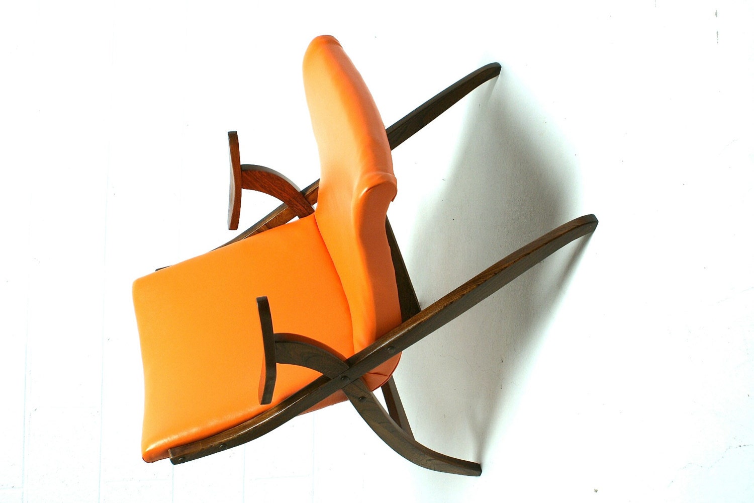 Vtg 1950s 1960s Unique Mid Century Danish Modern Lounge Arm X Chair