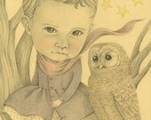Custom Portrait Pencil Drawing Whimsical Illustration Style (max 1 person) - Layaways Available