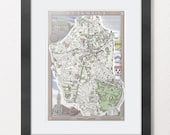 Brixton (London SW2/SW8) illustrated map print 13 x 19"