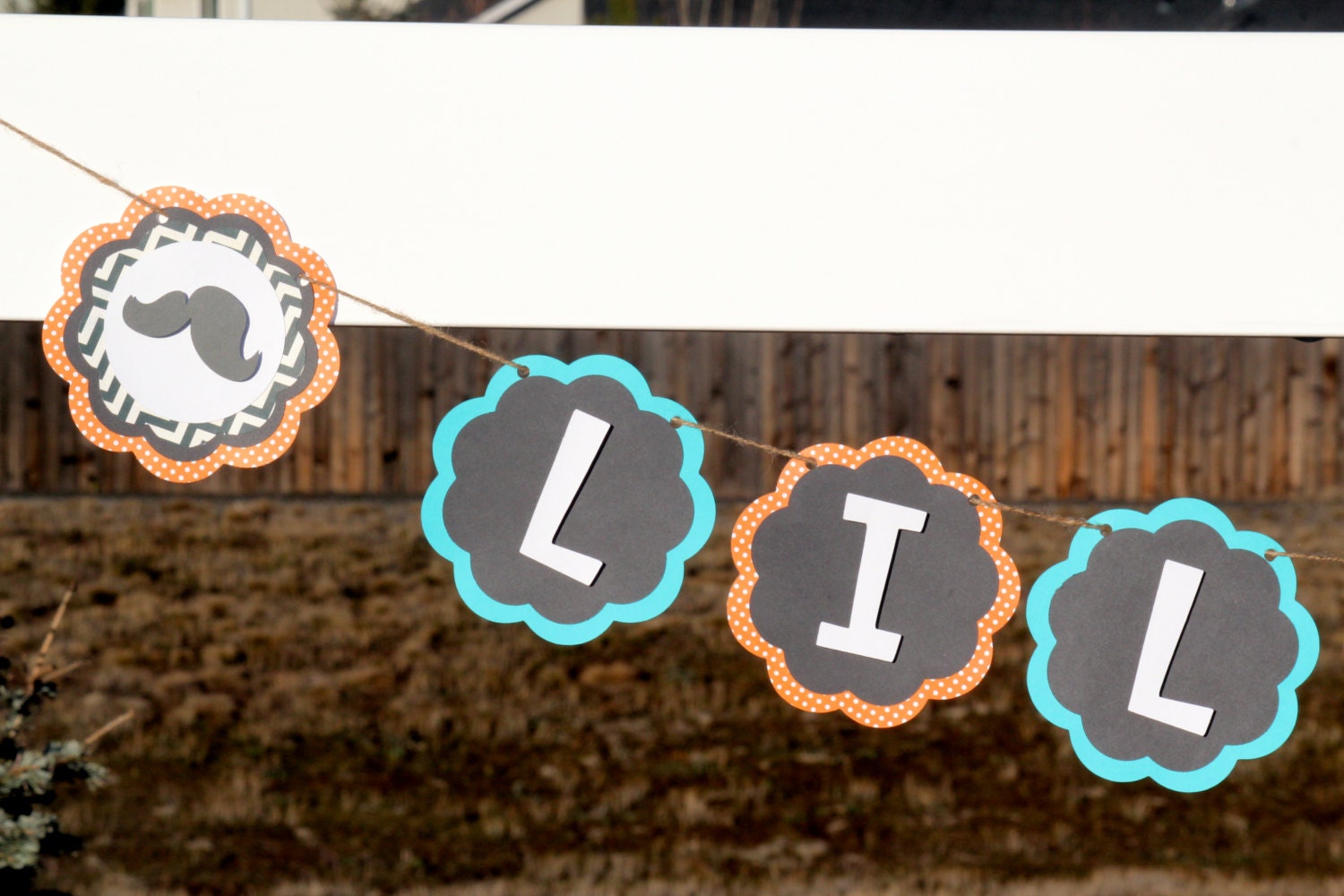 Mustache Shower Banner, Lil Man, Mustache Party