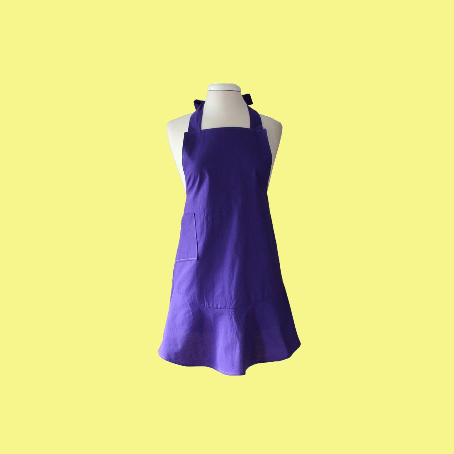 purple apron -- women's full apron