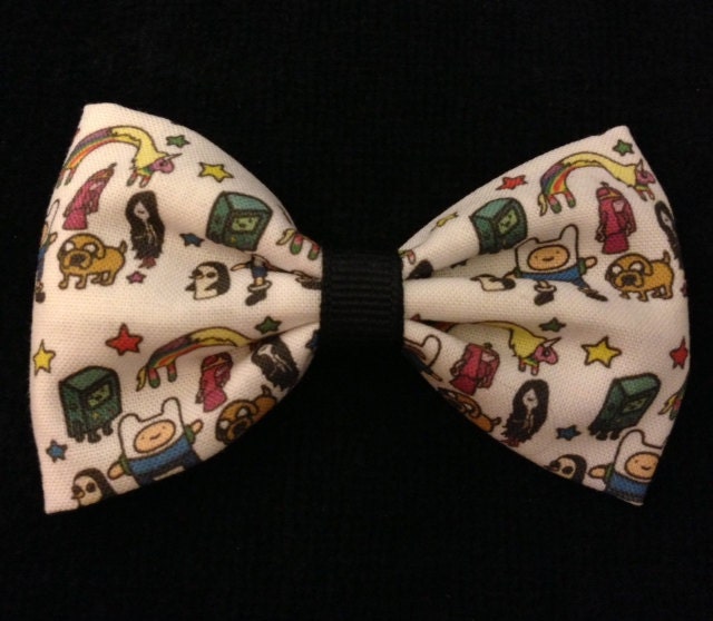 Adventure Time themed Fabric Hair Bow
