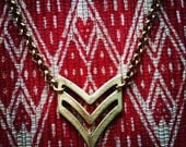 Militaira Necklace : Raw Brass
