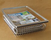 Vintage Metal Refrigerator Basket Drawer