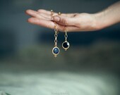 PAIR statement bracelets summer fashion dark blue dark green stone gold chunky chain bracelets gemstone BRACELET israel jewelry