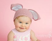 Crochet Spring Easter Bunny Ear Hat